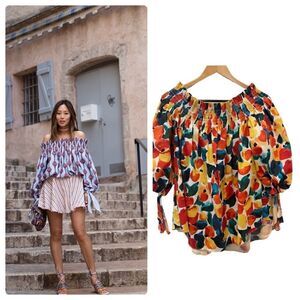 Caroline Constas  Lou off shoulder Blouse